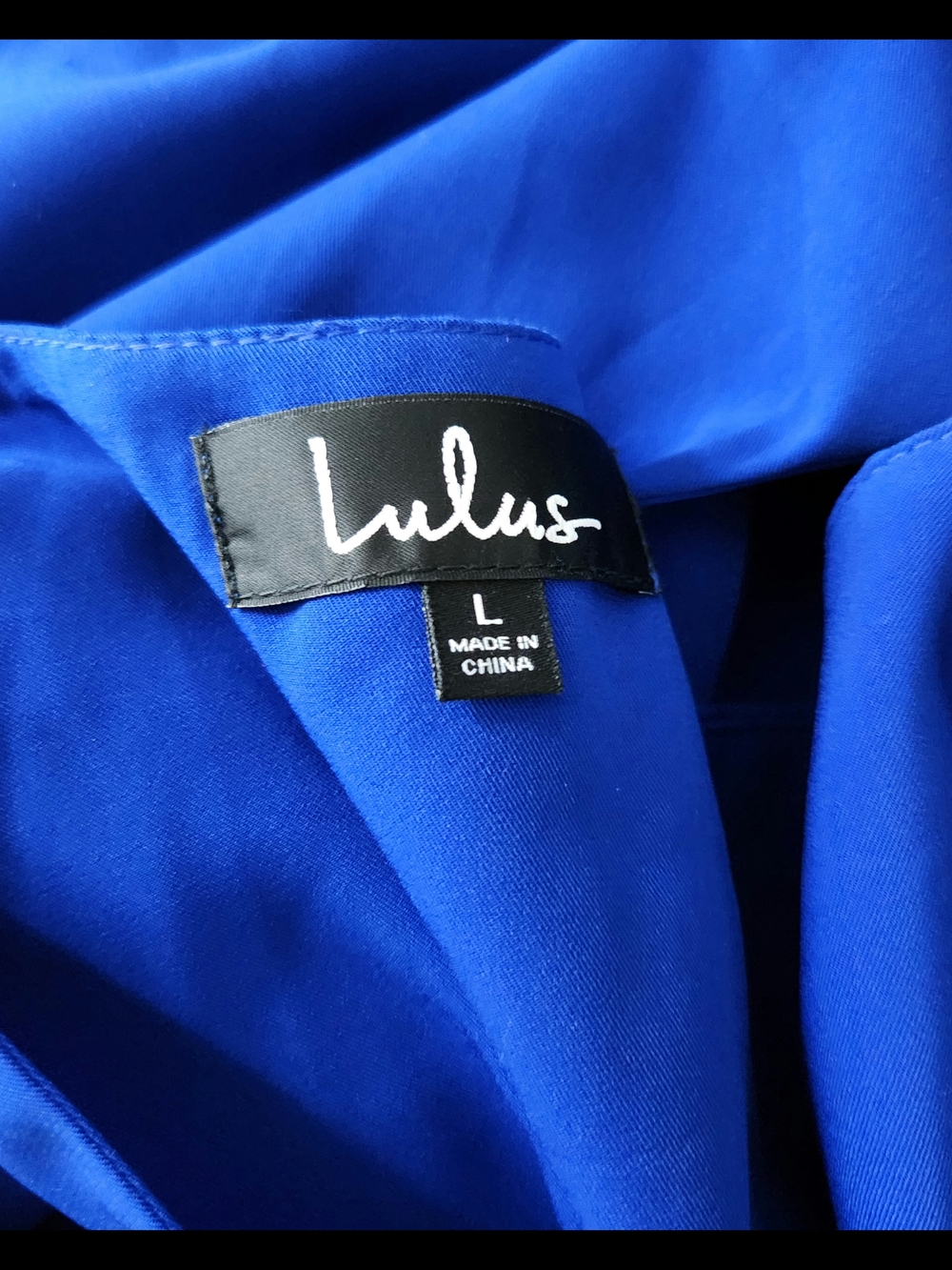 Lulus Women's Royal Blue Open Back Shift Mini Dress Size L - Picture 9 of 10
